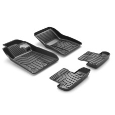[US Warehouse] 3D TPE All Weather Car Floor Mats Liners for Ford Mustang 2014-2020 (1st & 2nd Rows)